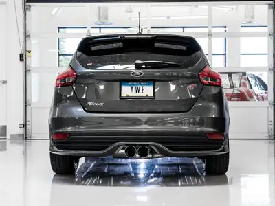 AWE Tuning AWE Track Edition Cat-back Exhaust for Ford Focus ST - Diamond BlackTips