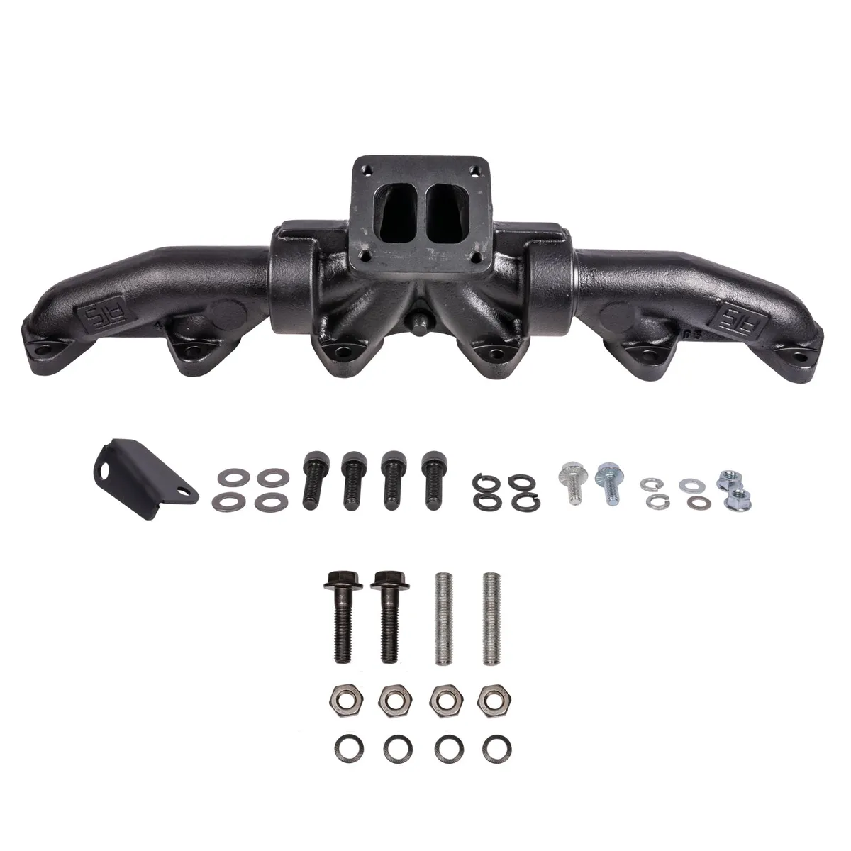 ATS Pulse Flow Exhaust Manifold Kit Fits 1994-2002 5.9L 12V 24V Cummins 3-Pc T4 With Optional Gaskets Premium Hardware product image