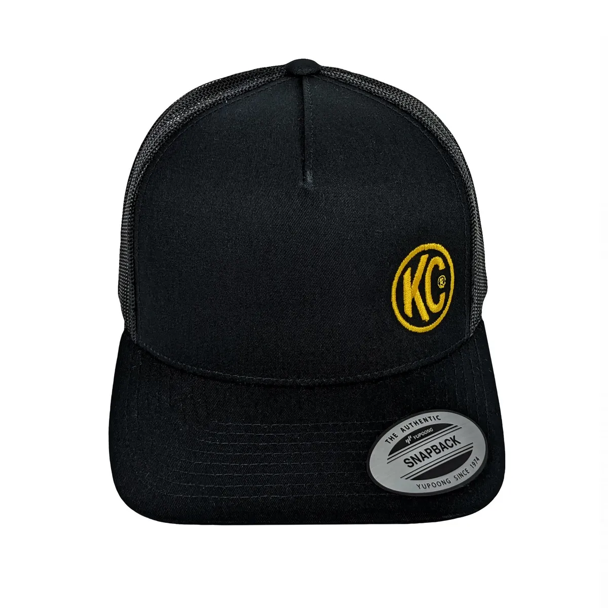 KC HiLiTES KC Curved Bill Trucker Hat - Black - One Size