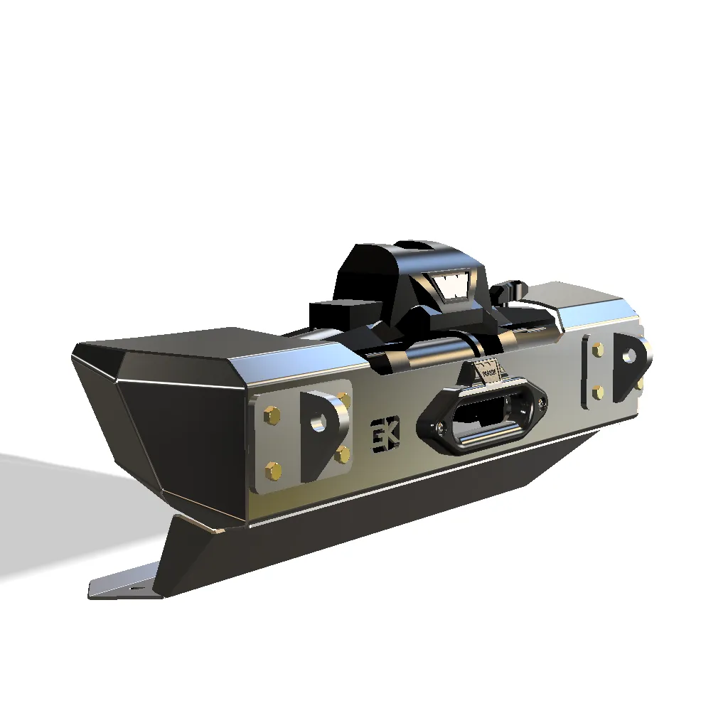 Gauntlet Front Bumper w/Winch Plate for Jeep JL/JT (2018-2024) product image