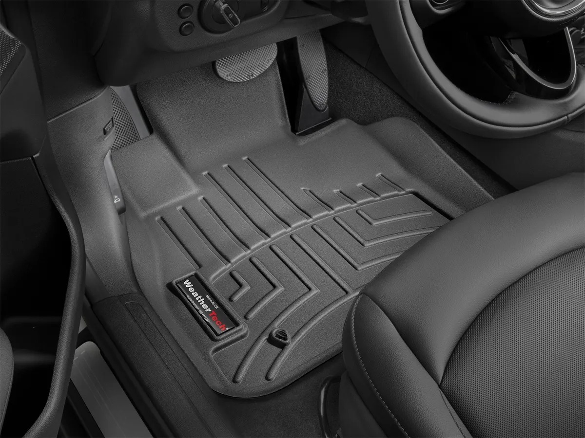 Black Front FloorLiner Mini Clubman F54 2016 + Fits Automatic and Manual Transmission product image