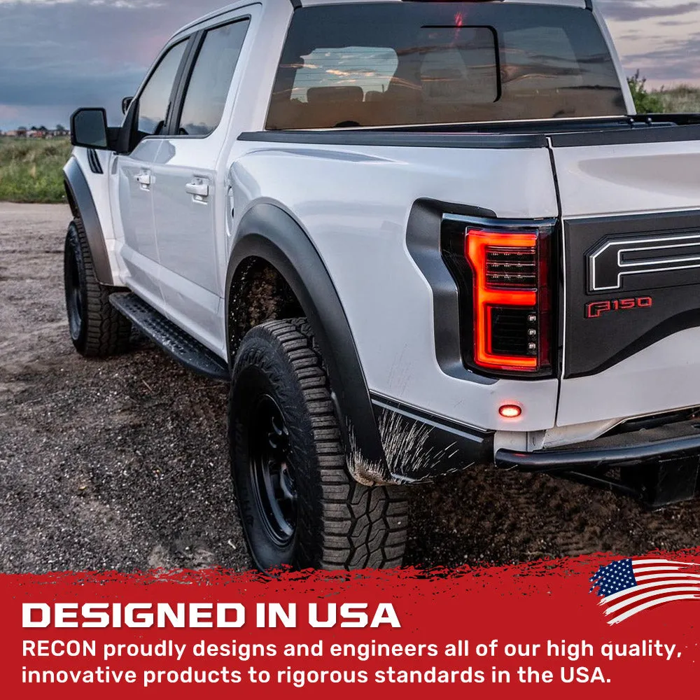 Ford F150 15-17 And Raptor 17-19 Replaces OEM LED Style Tail Lights w Blind Spot Warning System Oled Tail Lights - Cle product image