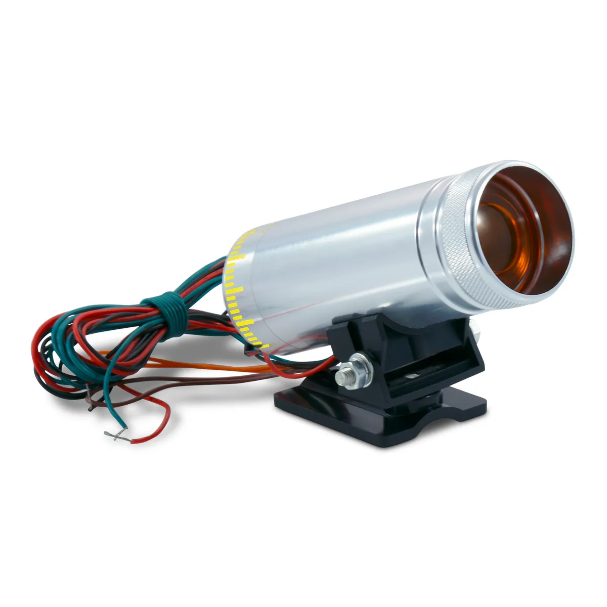 RPM Shift Light StAnd Alone Adjustable Model Silver Body with Yellow Cover Proform product image