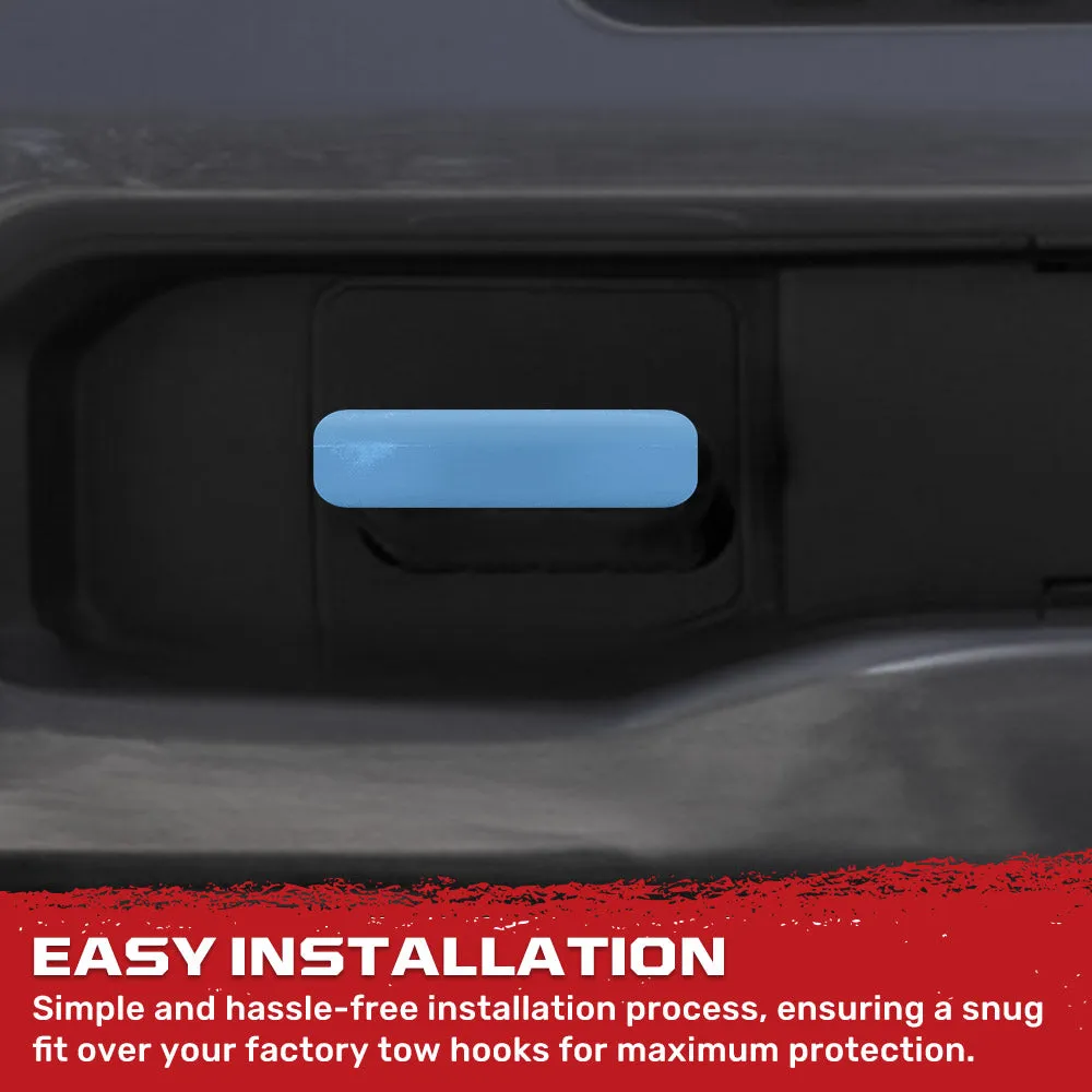 Chevy 20-25 Silverado 1500 Tow Hook Covers 2-Piece Set of Silicone Covers Standard & LED Options - Multiple Colors product image
