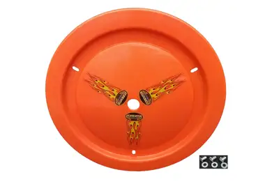 Dominator Race Body Wheel Cover Dzus-On Fluo Orange Real Style