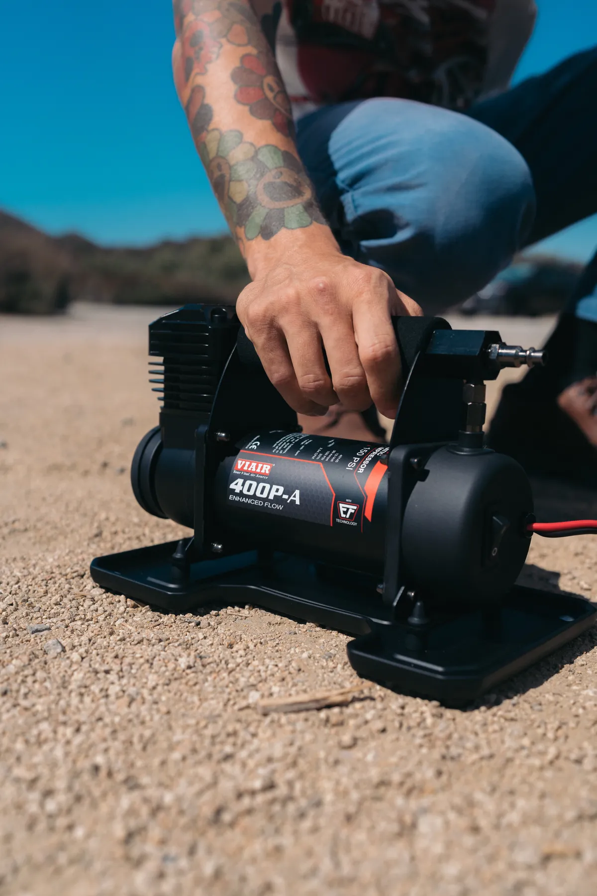 EF Model 400P Automatic Portable Compressor, (12V, CE, 33% Duty, 150 PSI) product image