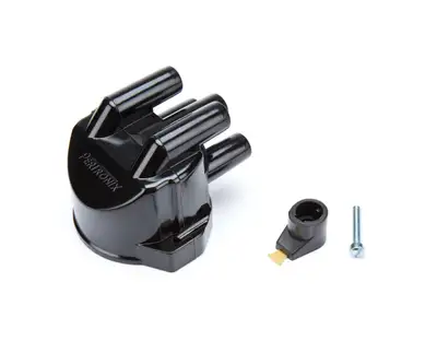 Pertronix Pertronix Replacement Cap And Rotor Kit For Flame-Thrower "stock-Look" 4-Cylinder 45d Style Distributors. Side Exit Cap.