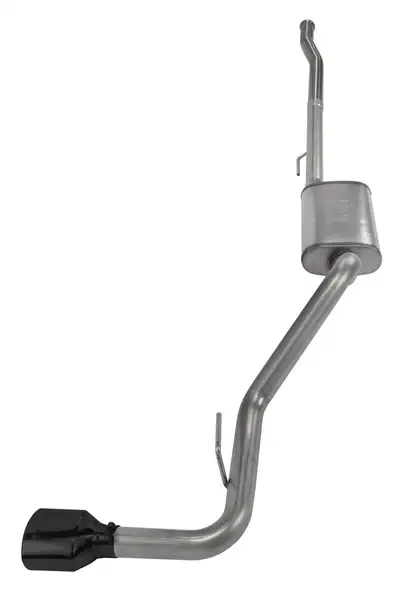 Pypes Performance exhaust Cat-Back Exhaust System 2020 Jeep JT Gladiator Single side exit 2.5 in Intermediate And Tail Pipe Street Pro MufflersHardware Incl black Tip Incl Pypes Exhaust