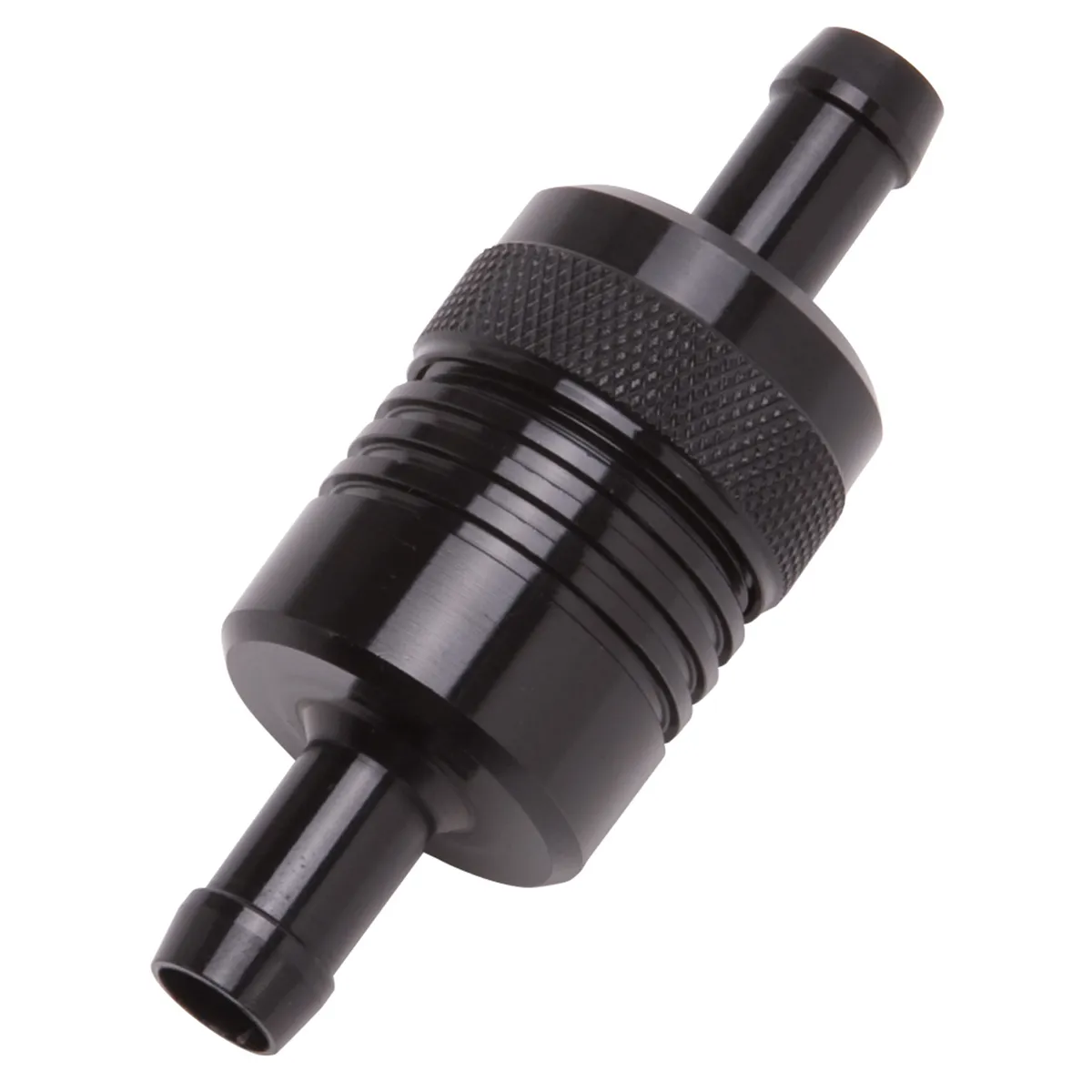 Fuel Filter, Aluminum, 3" x 01/ 1/8", 3/8" Inlet/Outlet, Black product image