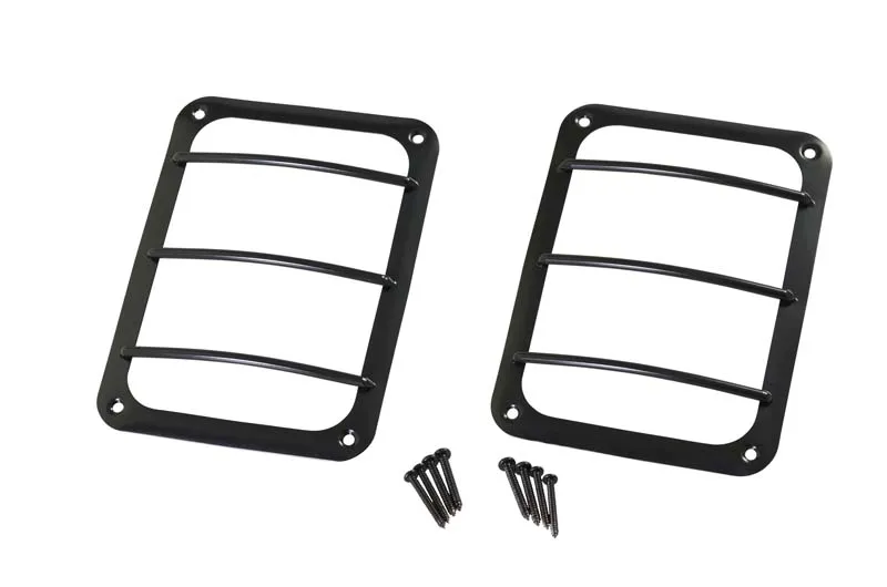 Jeep JK Taillight Guard Pair 07-18 Wrangler JK Powdercoat Black Kentrol product image