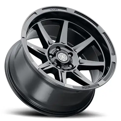 ICON Vehicle Dynamics ICON Alloys Bandit, Gloss Black, 20 x 10 / 6 x 135, -24mm Offset, 4.5" BS