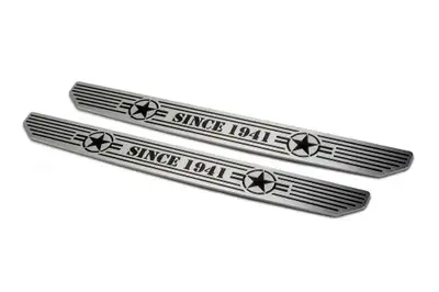 DV8 Offroad DV8 Offroad D-JL-180014-STR2 Front Sill Plates with in.Since 1942 in. Logo
