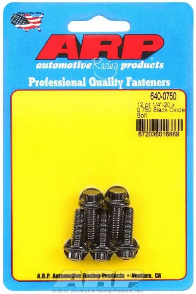 ARP Auto Racing 14-20 x 0.750 12pt black oxide bolts