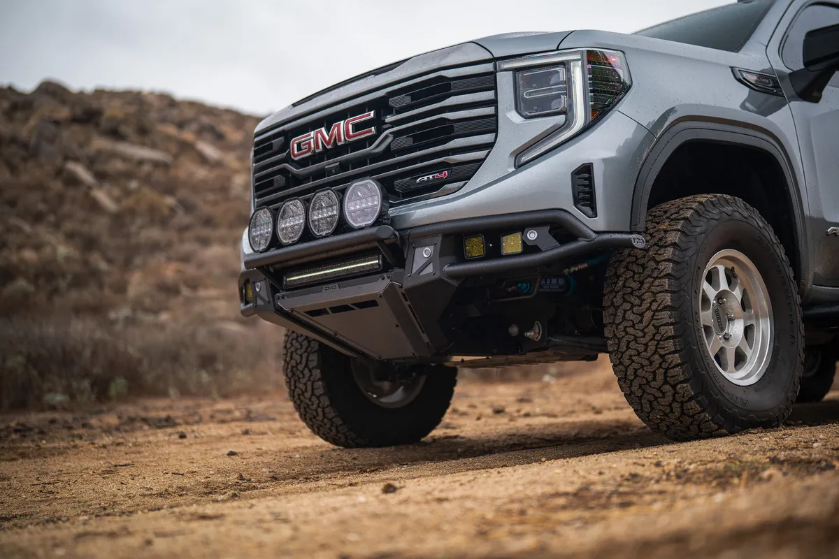 DV8 2022-2025 GMC Sierra 1500 Tube Front Bumper FBGC1-04 product image