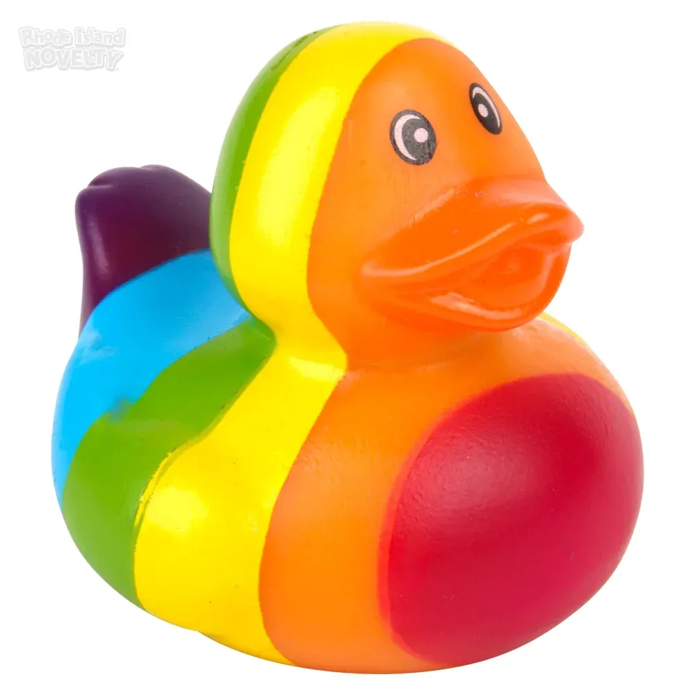 2\" Rainbow Stripe Ducky product image