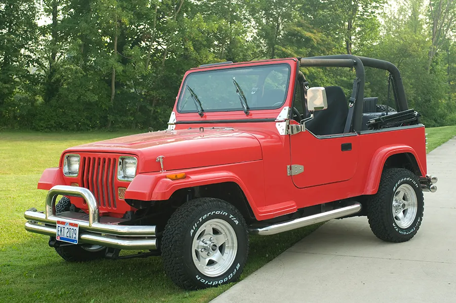 Jeep YJ Windshield Tie Down Kit 87-95 Wrangler TJ Polished Silver Kentrol product image
