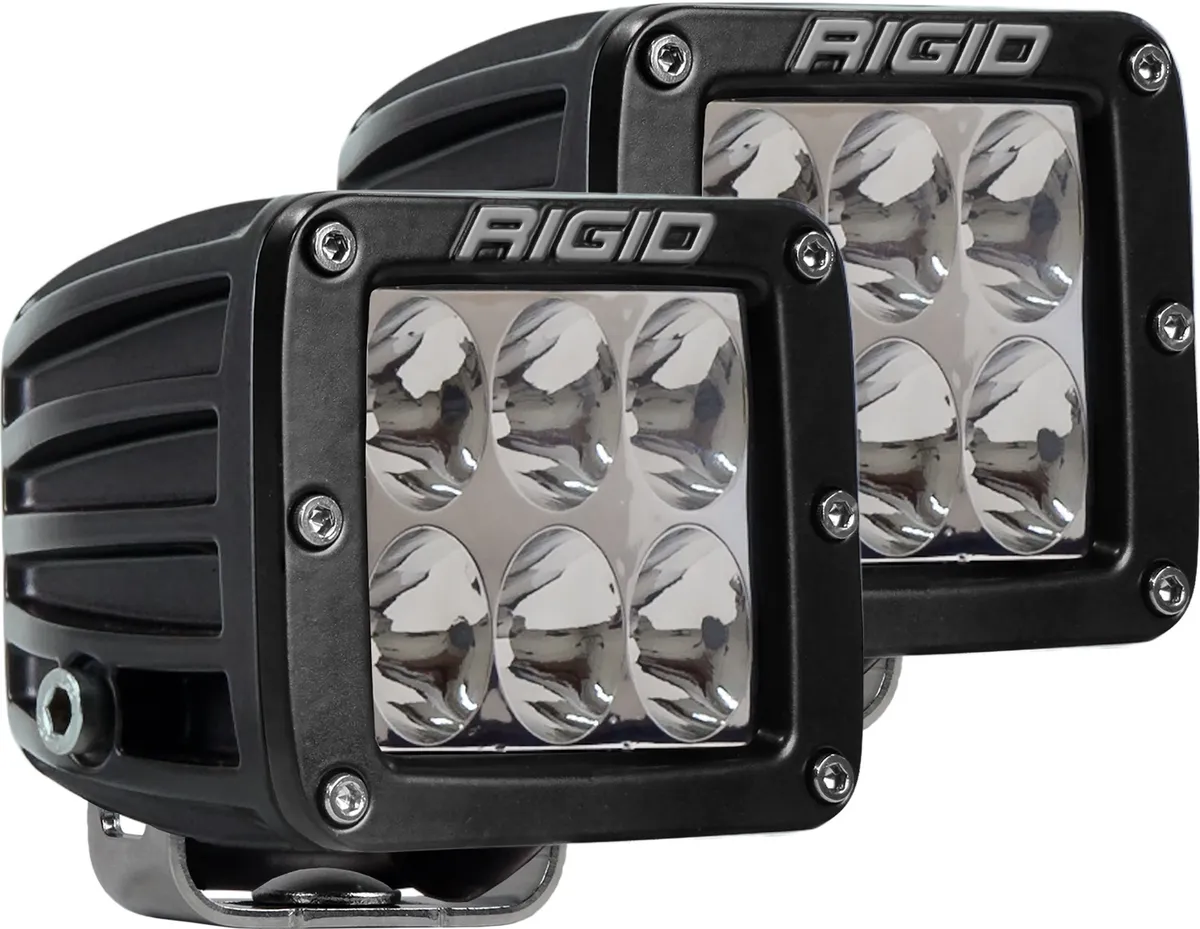 Rigid D-Series Pro LED Light, Driving Optic, Surface Mount, Black Housing, Pair product image