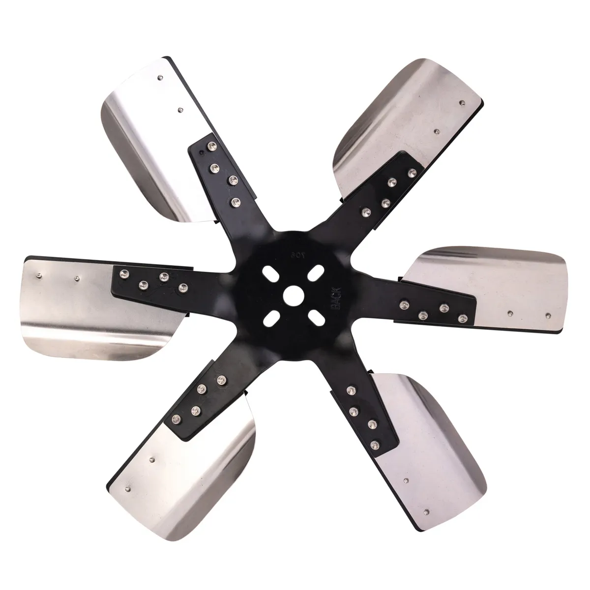 17 Heavy Duty Stainless Steel Reverse Rotation Flex Fan, Black Hub product image