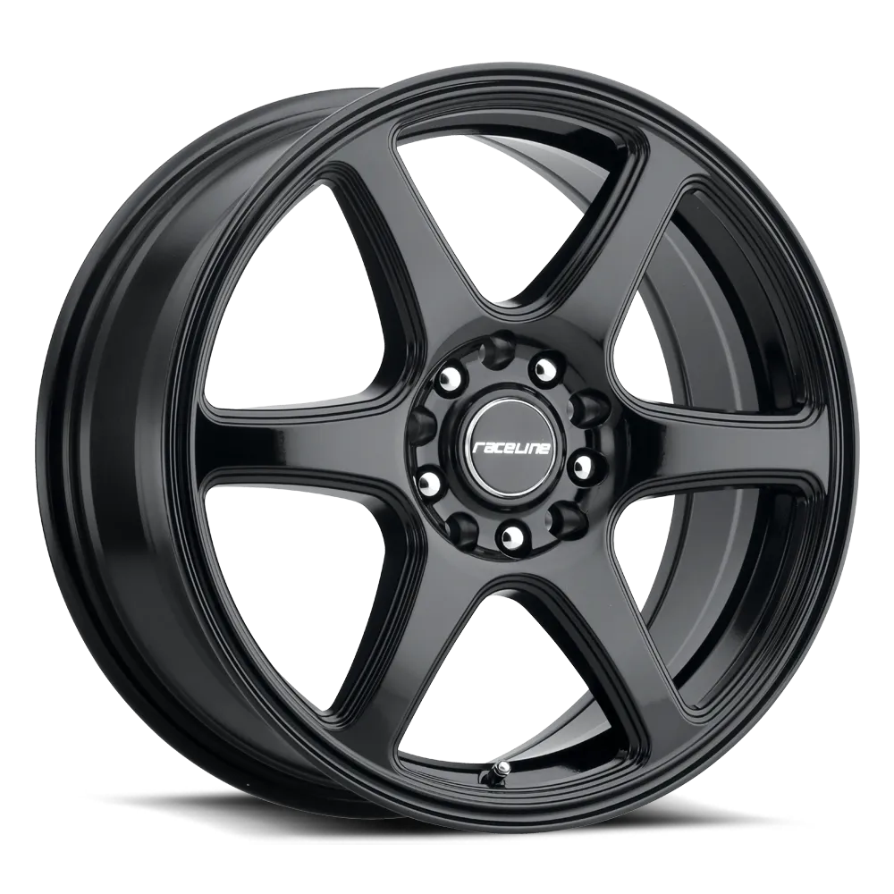 Raceline Wheels Matrix Gloss Black 15x7 5x100/5x114.3 +40mm