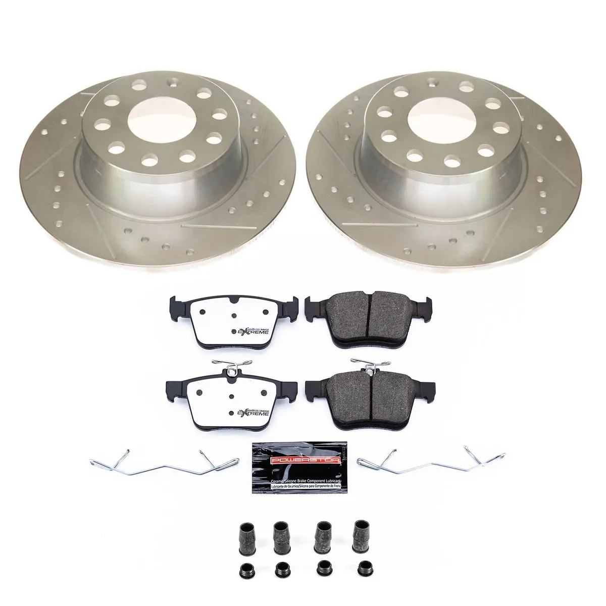 Z26 Street Warrior Upgrade Kit: Drilled/Slotted Rotors; Carbon-Fiber Ceramic Pads W/Hardware product image