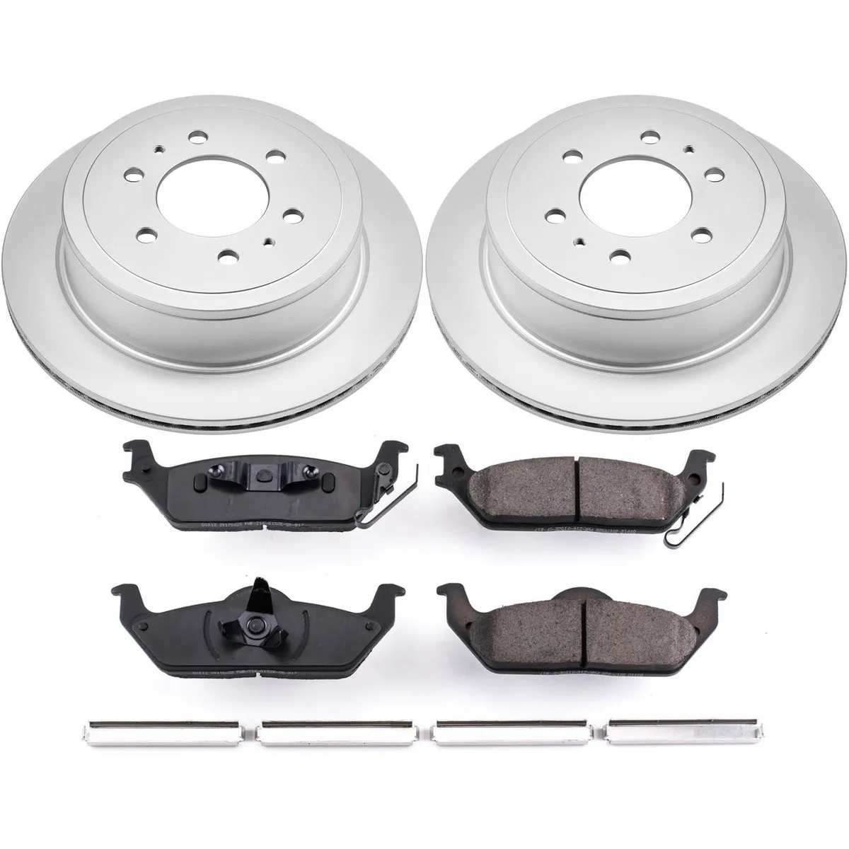 Z17 Geomet Coated Rotor Kit: Genuine Geomet Fully Coated Rotors; Ceramic Pads W/Hardware product image