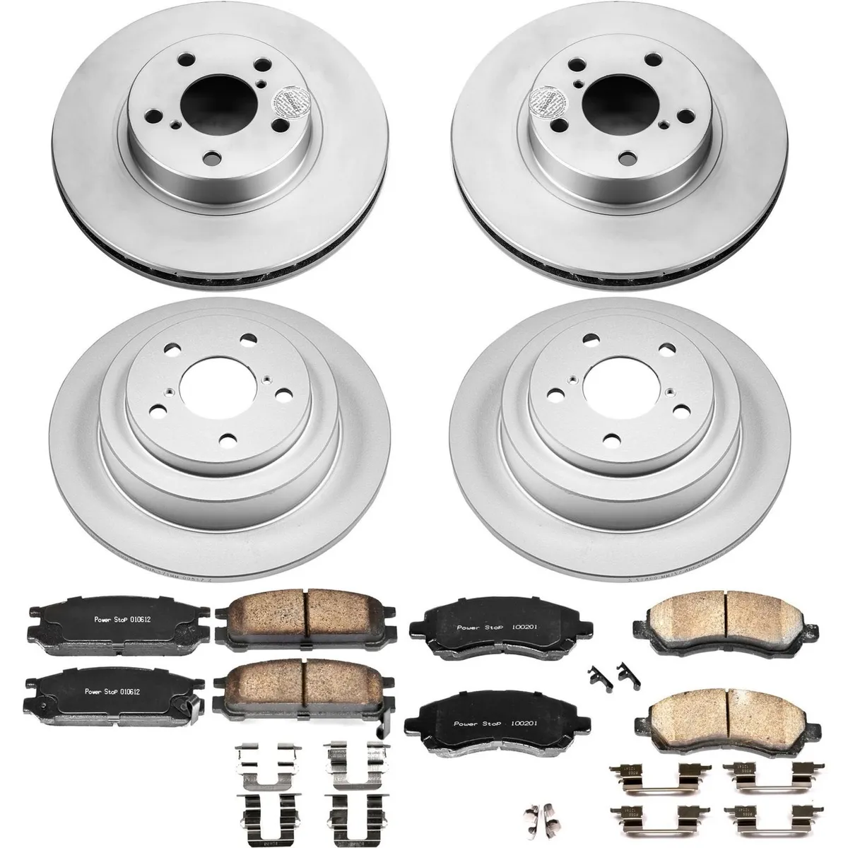 Z17 Geomet Coated Rotor Kit: Genuine Geomet Fully Coated Rotors; Ceramic Pads W/Hardware product image