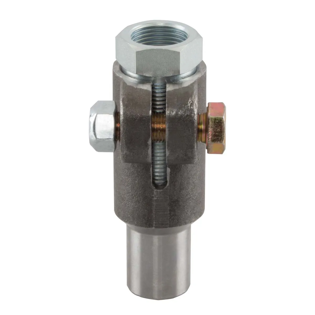 Double Adjuster Tube Adapter 7/8 Inch-14 Left Hand Thread 1 Inch ID Tube Synergy MFG product image