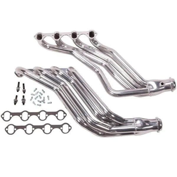 Ford Mustang 351 Swap 1-3/4 Long Tube Exhaust Headers Polished Silver Ceramic 86-93 product image