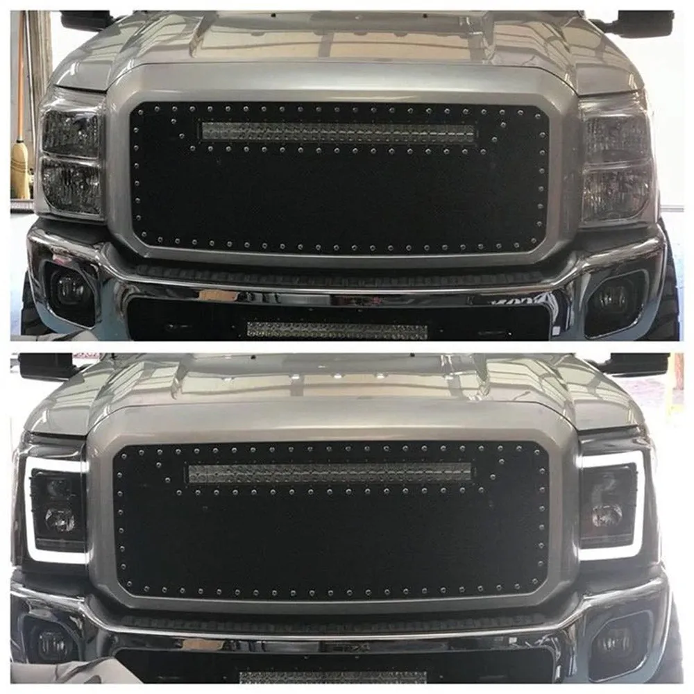 Ford Superduty 11-16 F250f350f450f550 Projector Headlights w Ultra High Power Smooth White Oled DRL And High Power a product image