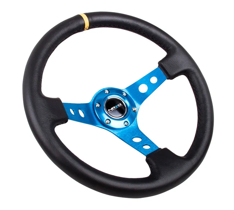 Steering Wheel 350mm 3in Dish Black Leather product image