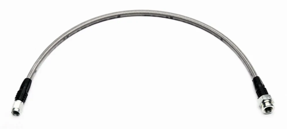 Wilwood Brakes Wilwood 19in OAL Flexline -3 Hose to M10 x 1.00 to -3 Female Bubble Flare
