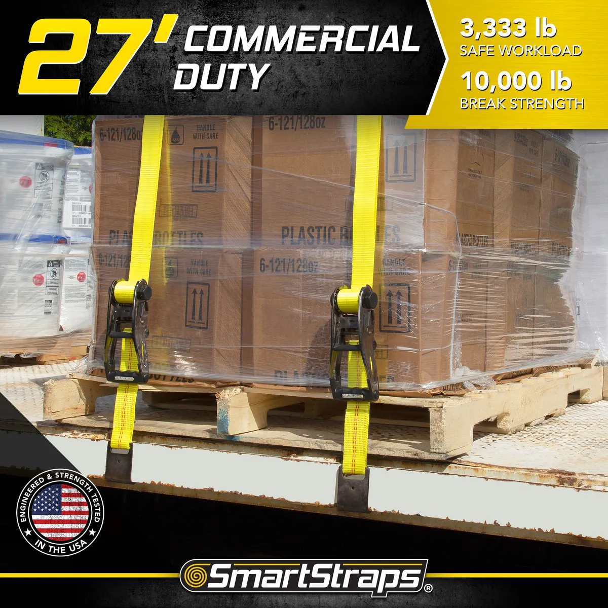 14ft 5000lb Ratchetx Ratchet Tie Down 2 pk Yellow product image