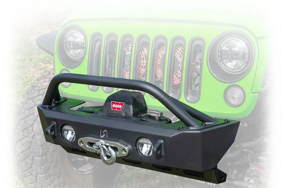 Jeep JK/JL/JT Front Bumper with Skid Plate & Recessed Winch Mount | 2007–2025 product image