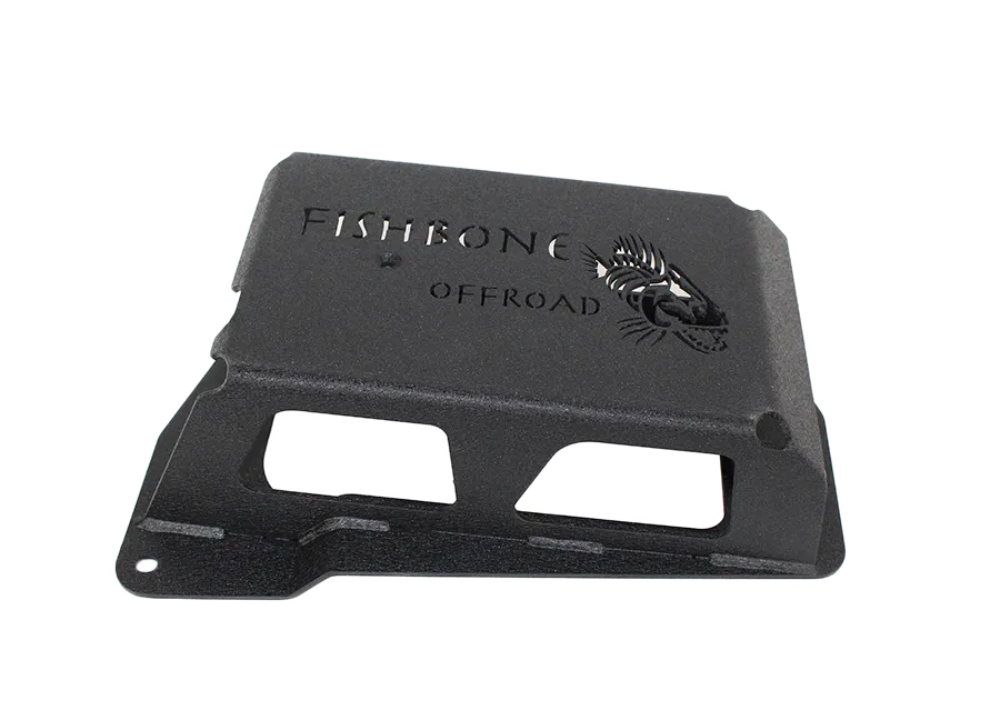Jeep JK EVAP Canister Skid Plates 12-17 Wrangler JK Steel Black Textured Powdercoat Fishbone Offroad product image
