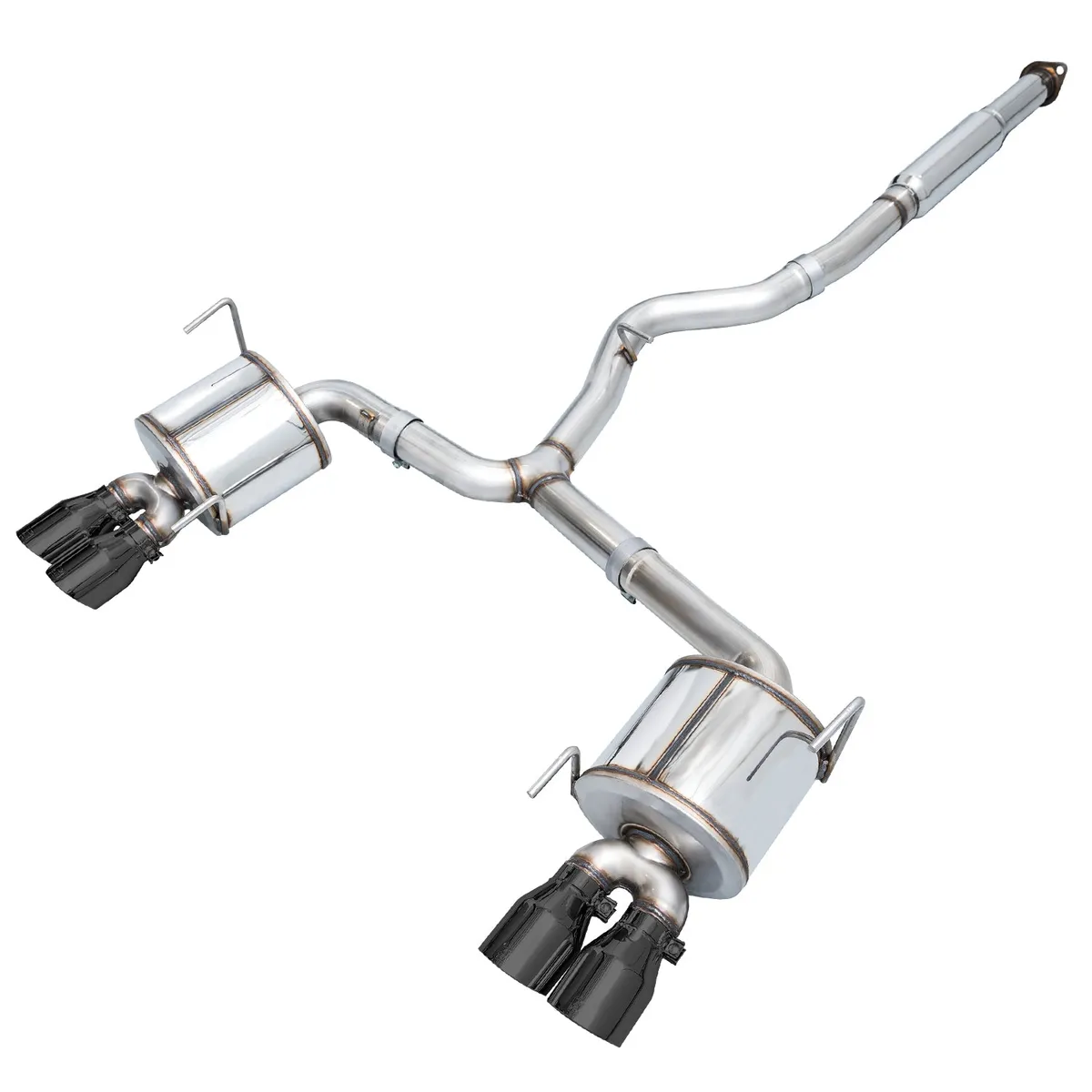 Awe Touring Edition Exhaust For va Sti / gv Wrx / gv Sti Sedan - Chrome Silver Quad Tips (102mm) product image