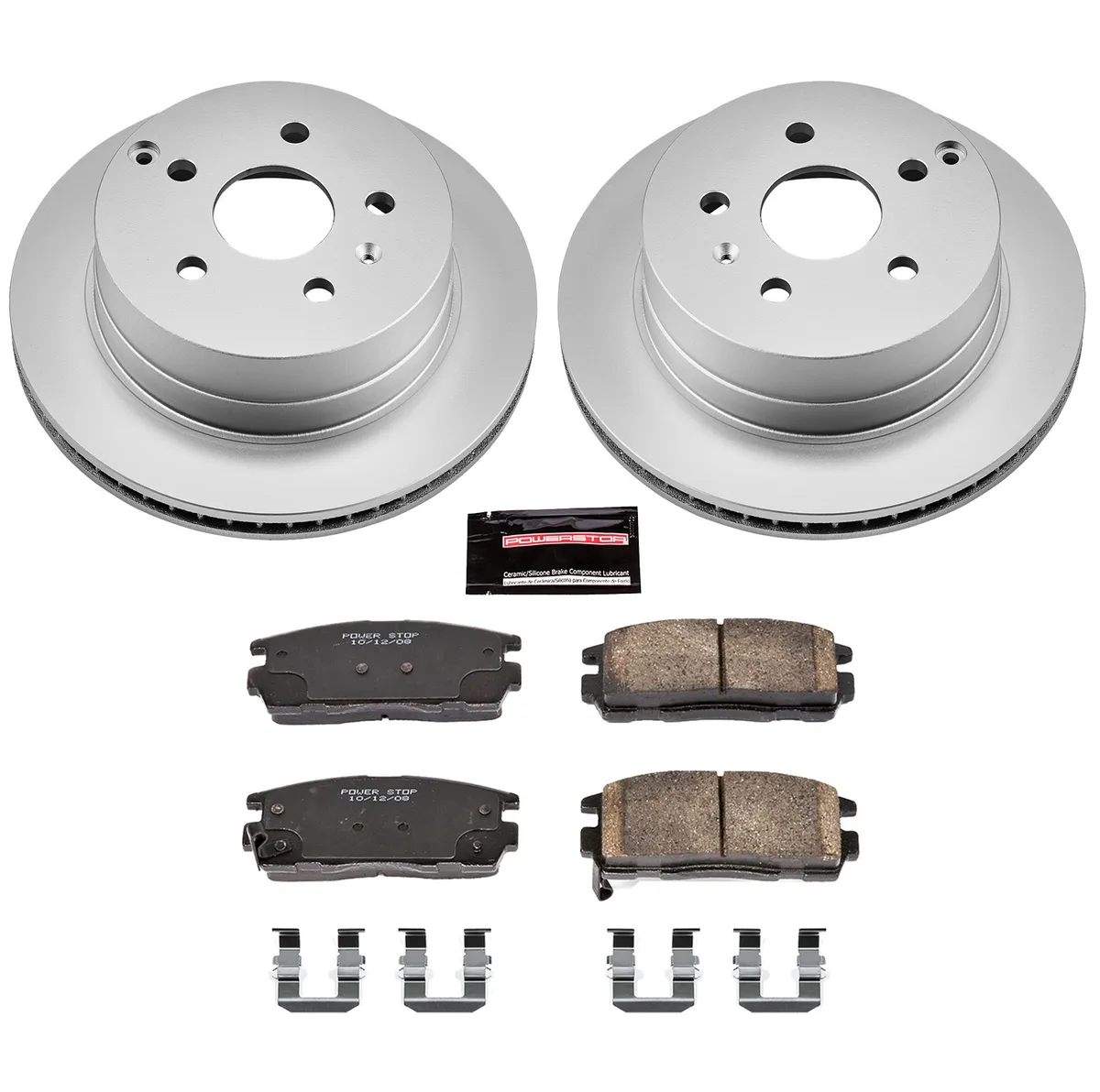 Z17 Geomet Coated Rotor Kit: Genuine Geomet Fully Coated Rotors; Ceramic Pads W/Hardware product image