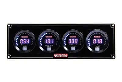 Quickcar Racing Products Digital 4-Gauge Panel OP/WT/FP/WP