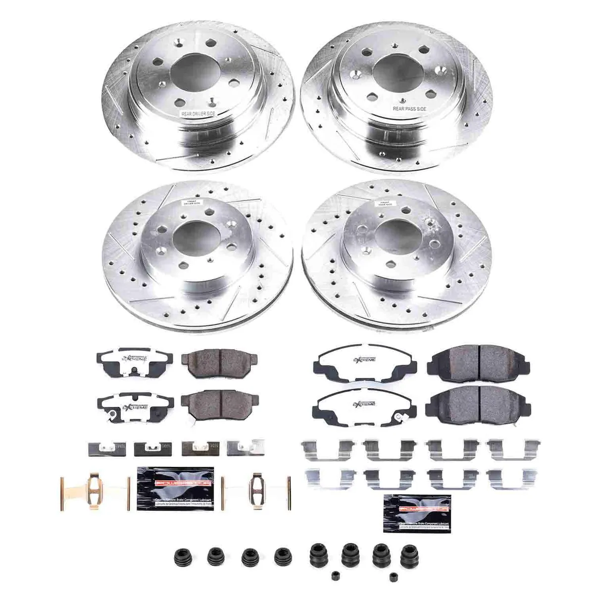 Z26 Street Warrior Upgrade Kit: Drilled/Slotted Rotors; Carbon-Fiber Ceramic Pads W/Hardware product image