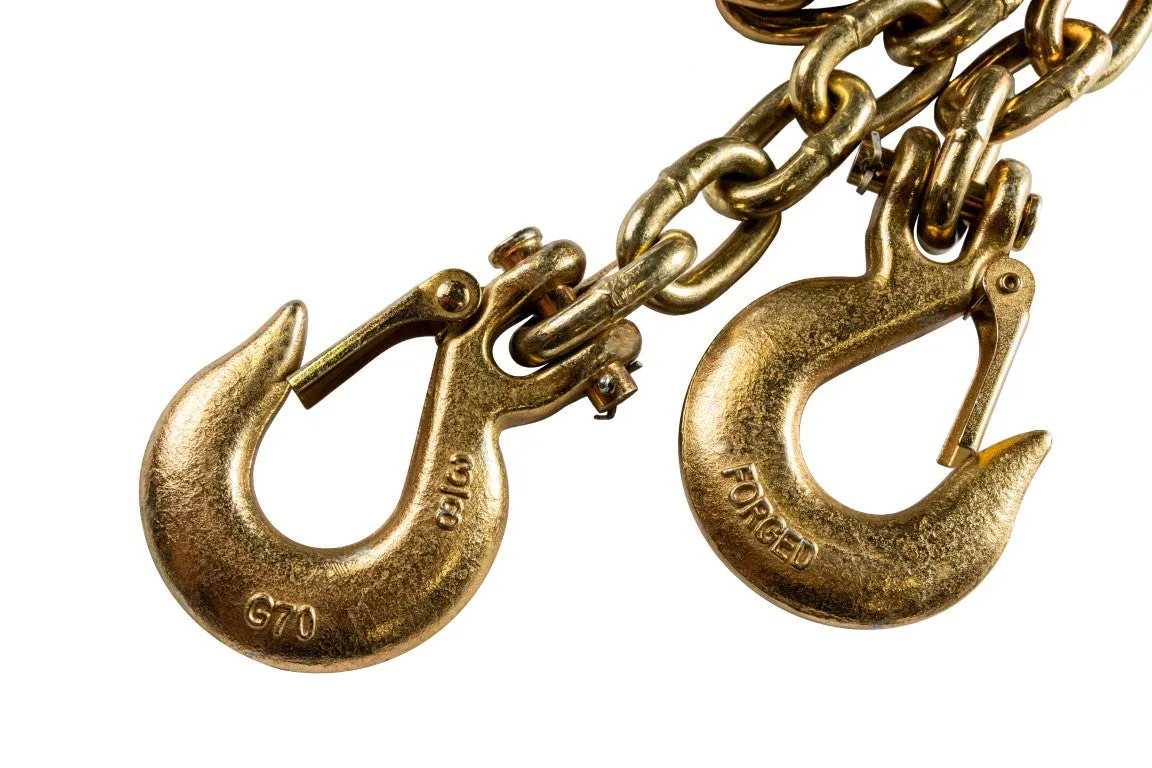 Bulletproof Heavy Duty 3/8in Safety Chainsgold Chromatepair product image