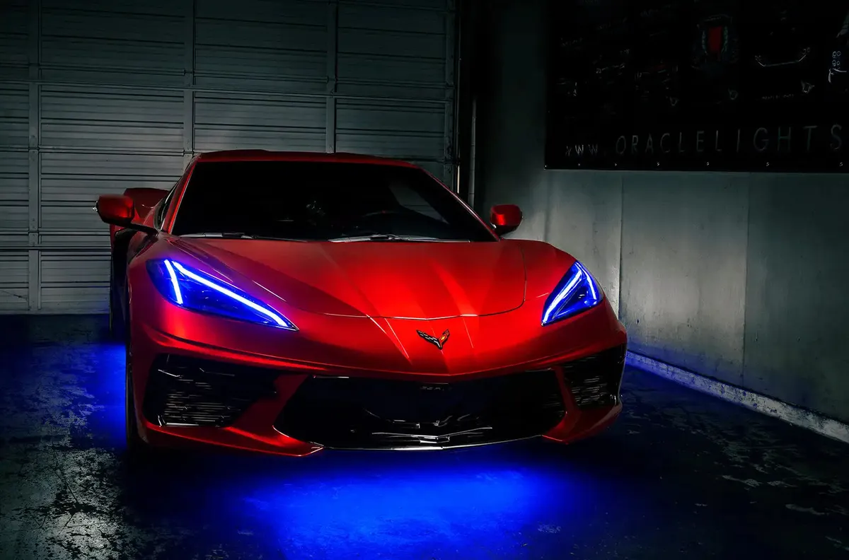 1442-335 - 2020-2021 Chevrolet c8 Corvette Oracle Colorshift Rgb+a LED Headlight DRL Upgrade product image