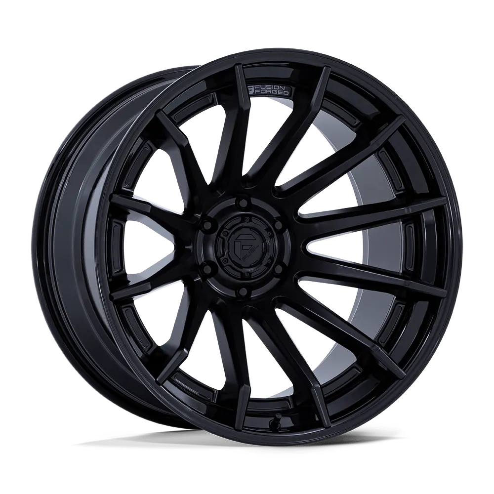 KMC Wheels Fuel Wheels | Burn | Matte Black w/ Gloss Black Lip