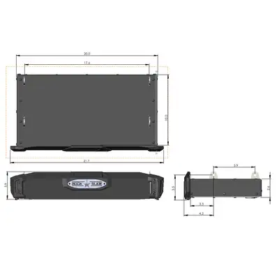 Rock-Slide Engineering R-STEP 16 Inch Wide Step with Universal Brackets To Mount On Flat Surface Rock Slide Engineering