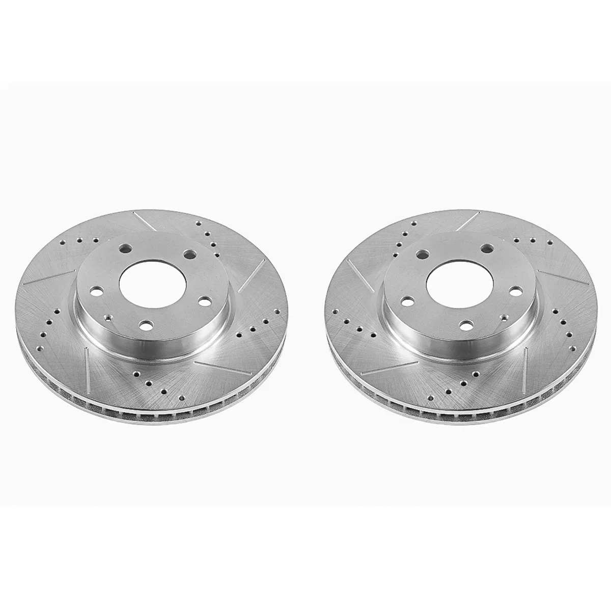 Evolution Drilled/Slotted Zinc Plated Rotors (Pair) product image