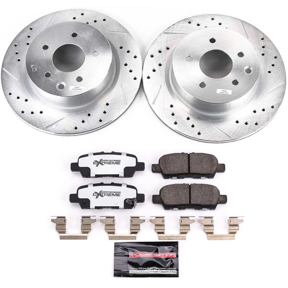 Z26 Street Warrior Upgrade Kit: Drilled/Slotted Rotors; Carbon-Fiber Ceramic Pads W/Hardware product image