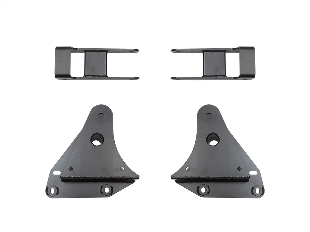 ICON 1999-2004 Ford F-250 & F-350 Super Duty 4WD/2000-2005 Ford Excursion 4WD, Front, 3" Lift, Leaf Spring Hanger & Shackle Kit product image