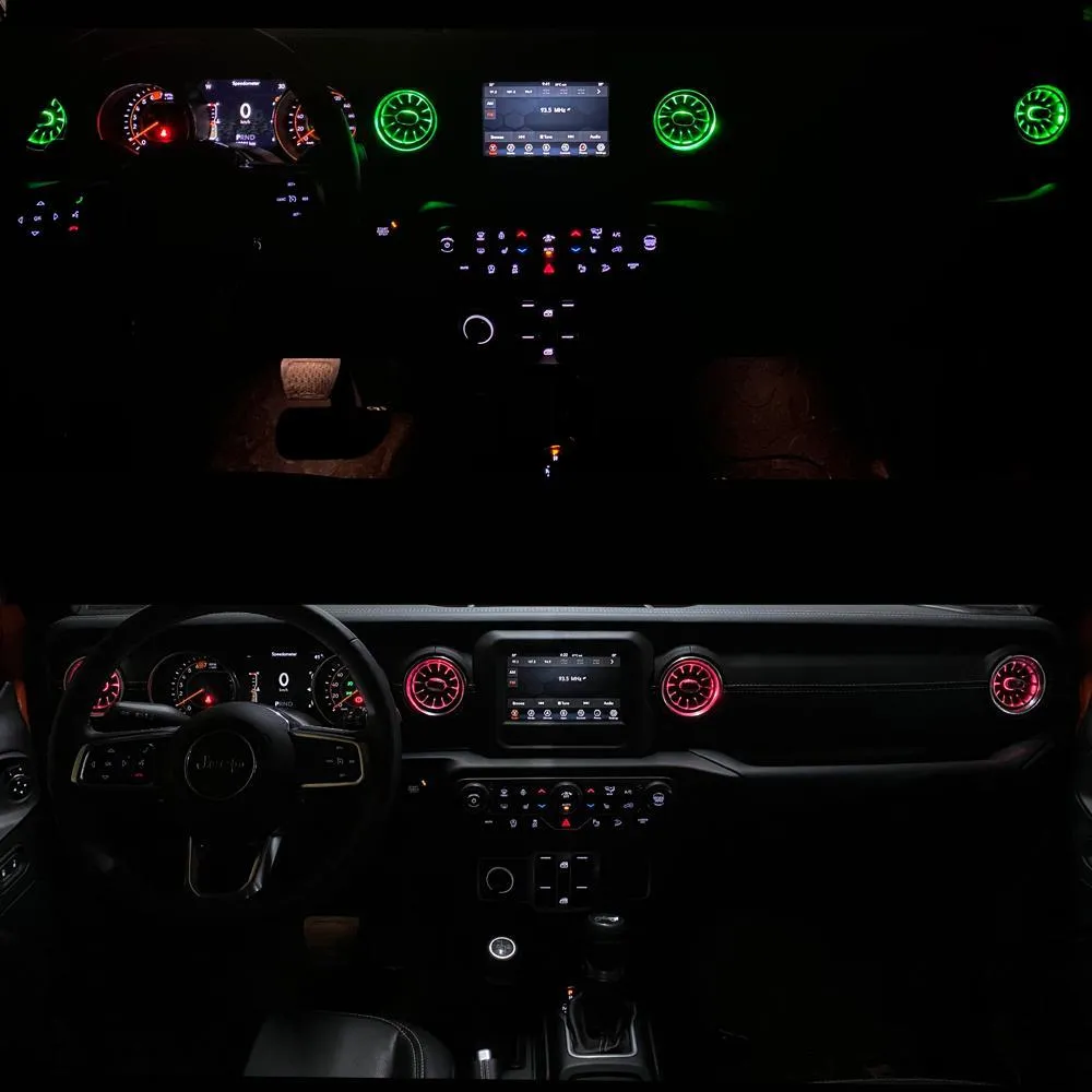 Turbo Air AC Vent W/ Ambient Light For 18+ Jeep Wrangler JL/ Gladiator JT product image