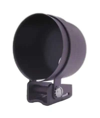 AutoMeter Gauge Mount, 2 5/8", Pedestal w/ Black Cup, For Mech. Gauge