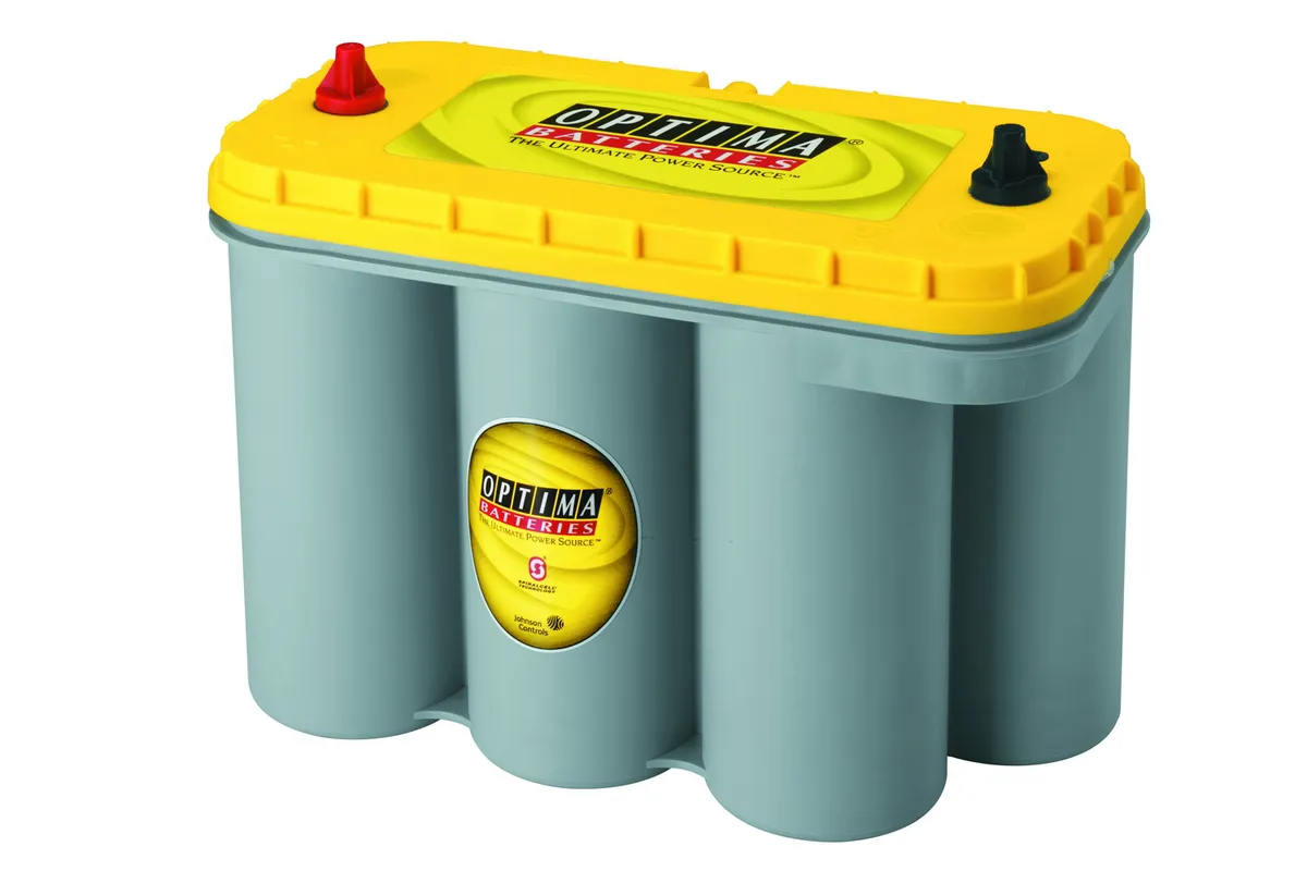 YellowTop® Deep Cycle Battery; UNBOXED; Grp. D31T;Cold Crank Amps 900;Crank Amps 1125;Res. Cap. 155;Ampere Hour 75;Threaded Terminal;L-12 13/16 in.;W-6.5 in.;H-9 3/8 in.; product image
