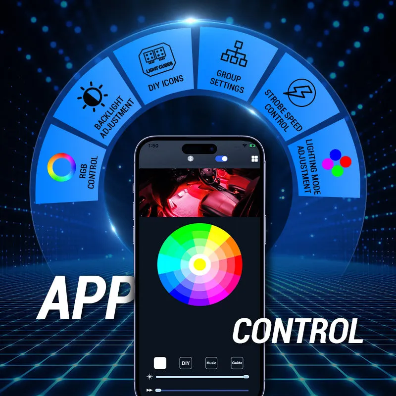 4 Control Modes Universal 8 Gang RGB Switch Panel for Off-Road & Jeep product image