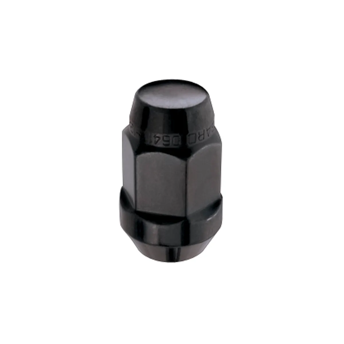 Hex Lug Nut 1/220 Cone Seat Bulge 3/4 Hex 1.45 in Oal Black (4 Pk) product image